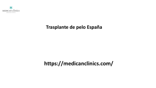 Trasplante de pelo España Medicanclinics.com...