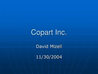 Copart Inc.