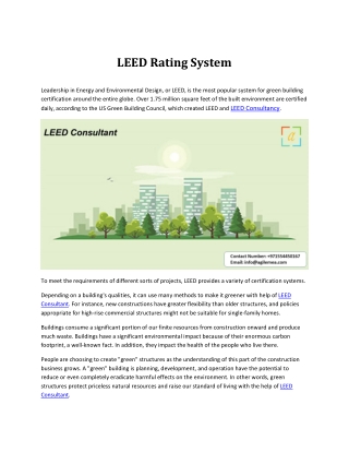 LEED Rating System