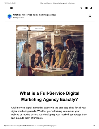 What is a full-service digital marketing agency