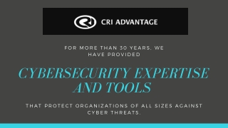 Cyber Security Services Boise – CRI Advantage