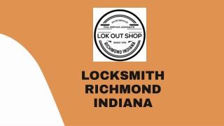 Locksmith Richmond Indiana