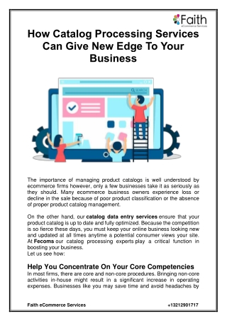 How Catalog Processing Services Can Give New Edge To Your Business