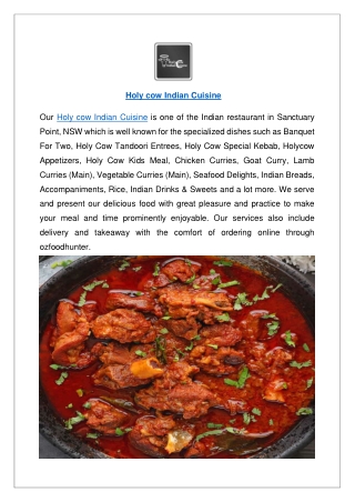 Up to 10% Offer Order Now Holy cow Indian Cuisine