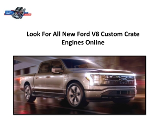 Look For All New Ford V8 Custom Crate Engines Online