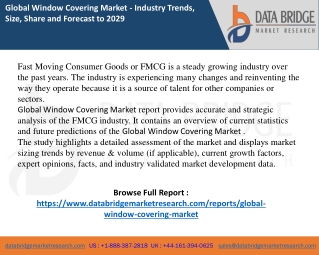 Window Covering Market report