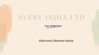Electronic Dharam Kanta