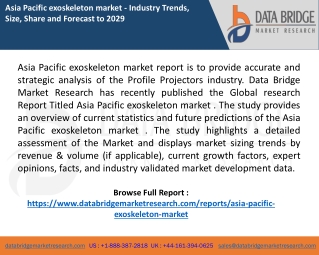 Asia Pacific exoskeleton market report