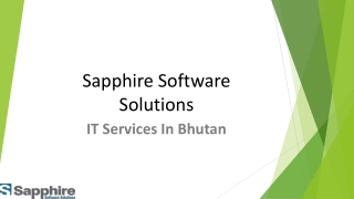 #1 IT Services Provider In Bhutan | Web & Mobile App Development Services