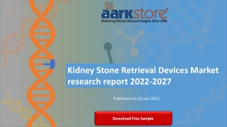 Kidney Stone Retrieval Devices Market research report 2022-2027