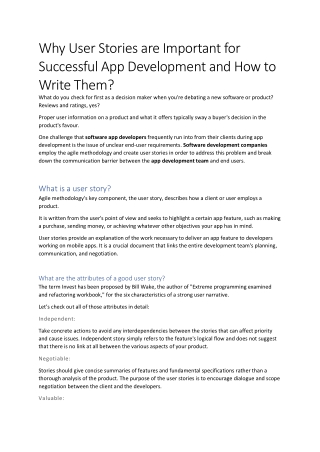 Why User Stories are Important for Successful App Development and How to Write Them