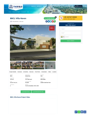 Residential-project-bbcl-villa-haven Thiruverkadu , Chennai