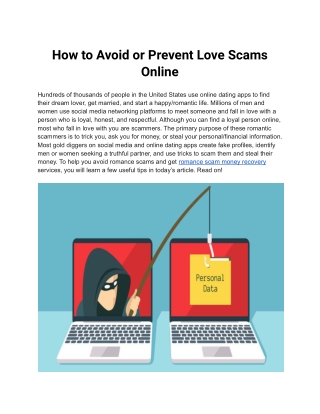 Tips For Recover Your Money From Online Scam
