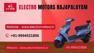 Ev Hub Electric Bike Showroom in Rajapalayam