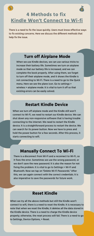 4 Methods to Fix Kindle Won't Connect to Wi-fi