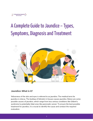 A Complete Guide to Jaundice – Causes, Symptoms, Test and Treatment