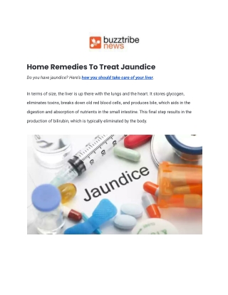 Home Remedies To Treat Jaundice.docx