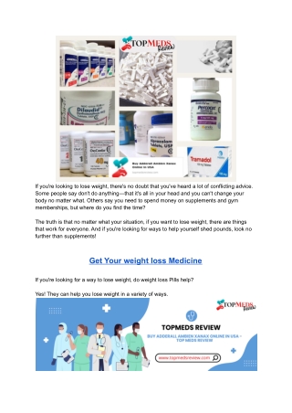 Do weight loss supplements help you lose weight
