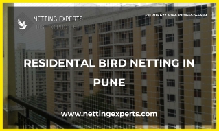 Residental Bird Netting In Pune