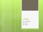 VERBS