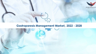 Gastroparesis Management Market Future Prospects and Forecast To 2028