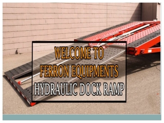 Hydraulic Dock Ramp,Portable  Dock Ramp,Loading Dock Ramp,Warehouse Dock Lift,Manufacturers in Bangalore,Hyderabad,Karna