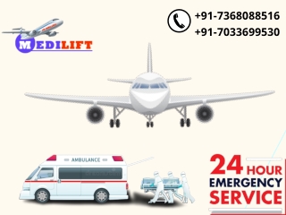 Choose Air Ambulance Service in Patna and Ranchi by Medilift for Useful Help