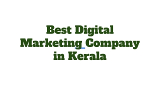 Best Digital Marketing Company in Kerala