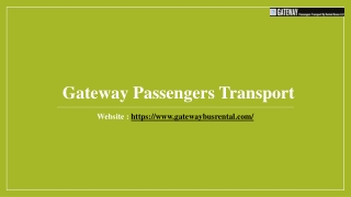 Gateway Passengers Transport- Bus Rental Companies in Dubai.