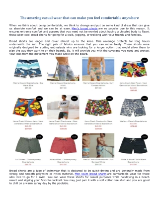 The amazing casual wear that can make you feel comfortable anywhere