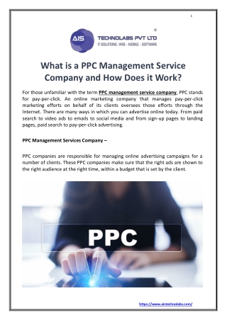 What is a PPC Management Service Company and How Does it Work?