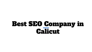 Best SEO Company in Calicut