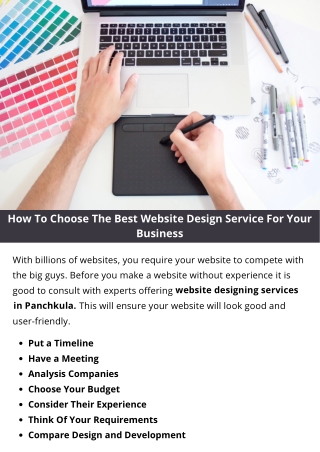 How To Choose The Best Website Design Service For Your Business