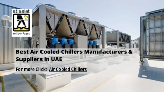 Best Air Cooled Chillers Manufacturers & Suppliers in UAE (1)