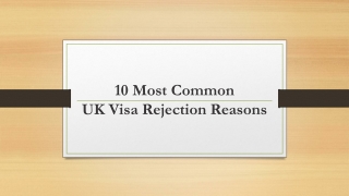 10 Most Common UK Visa Rejection Reasons in 2022