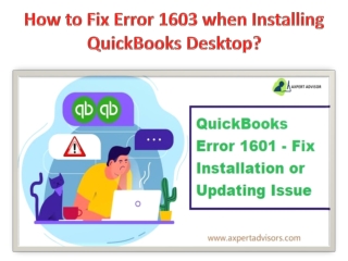 How to Fix Error 1603 when Installing QuickBooks Desktop?