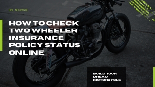 HOW TO CHECK TWO WHEELER INSURANCE POLICY STATUS ONLINE
