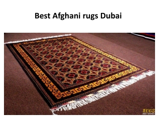 Best Afghani rugs Dubai