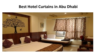 Best Hotel Curtains in Abu Dhabi