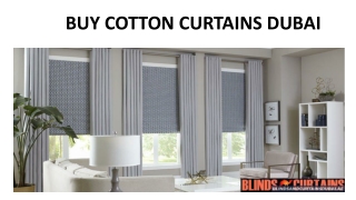 Buy Cotton Curtains Dubai