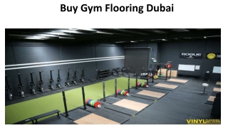 Buy Gym Flooring Dubai