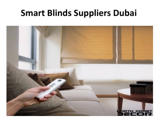 Smart Blinds Suppliers Dubai