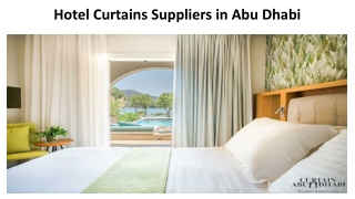 Hotel Curtains Suppliers in Abu Dhabi