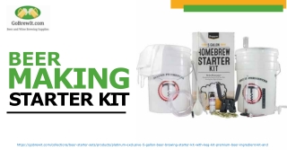 Get The Best Beer Making Starter Kit for You – Purchase from GoBrewIt