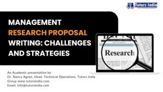 Challenges and Strategies in Management Research Proposal