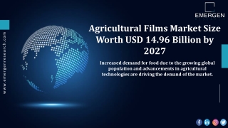 Agricultural Films Market Size, Regional Outlook, Competitive Landscape, Revenue