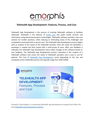 Telehealth App Development