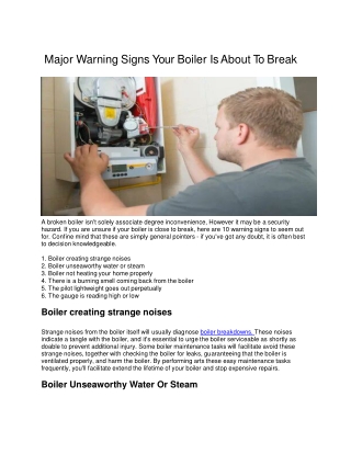 Major warning signs your boiler is about to break (2)