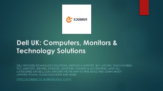 Dell UK Computers, Monitors & Technology Solutions