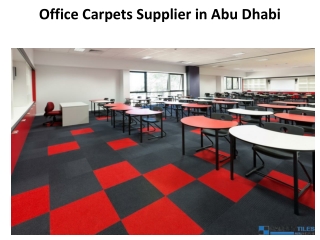 Office Carpets Supplier in Abu Dhabi